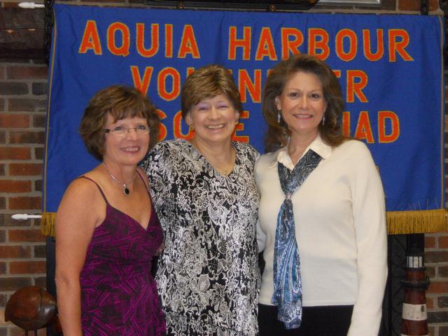 Sharon Schaefer, Chris Schoon and Nancy Rose at Annual Banquet 2010